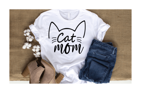 Cat Mom SVG Graphic T-Shirt Design: A Versatile Creative Asset