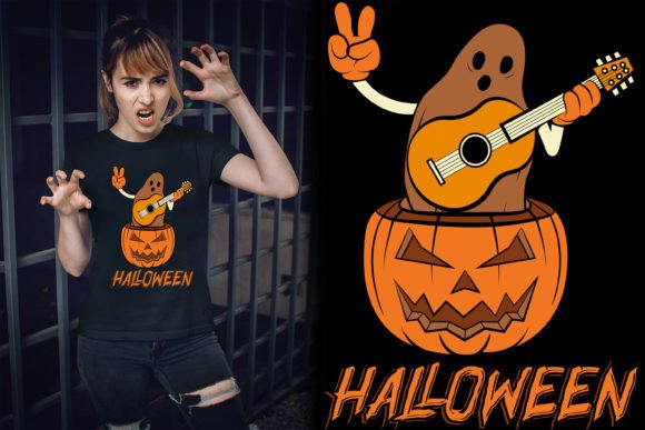 Elevate Your Halloween Projects with This Graphic T-Shirt Design