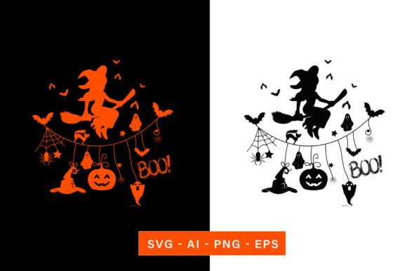 Funny Halloween Witch Vector Graphic: A Designer's Spooky Asset