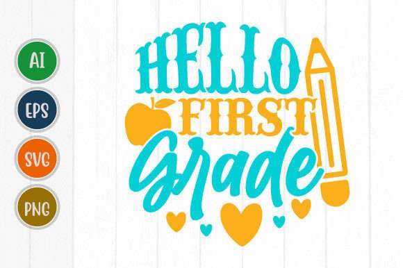 Hello First Grade, Books Life Graphic: A Design Asset for Education