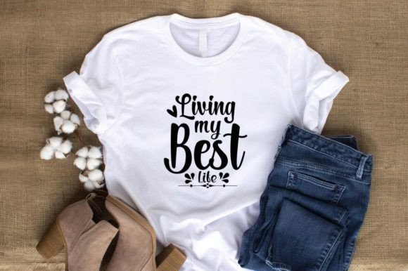 Living My Best Life Graphic Design: A Modern Font for Creative Projects