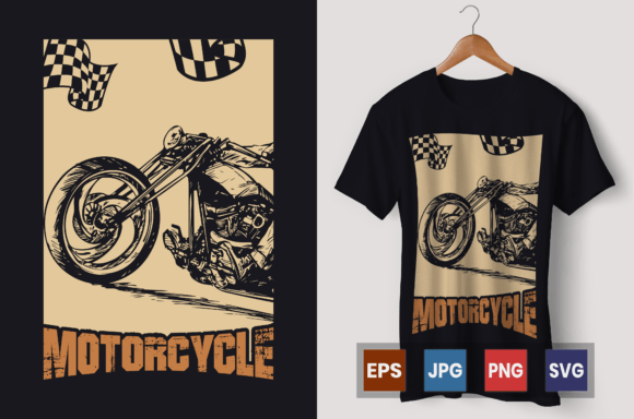 Motorcycle Graphic T Shirt Design: A Rider's Attitude in Print