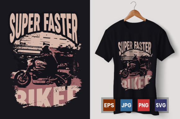 Super Faster Biker Vector Graphic: Dynamic Design for Modern Brands