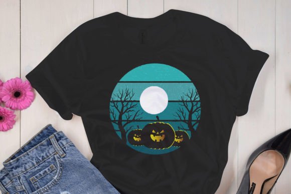 Timeless Charm: Vintage Halloween T-Shirt Design Graphics